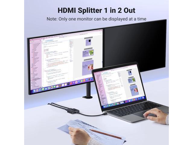UGREEN HDMI Switch 4K@60Hz, Bi-Directional HDMI Switcher 2 in 1 Out HDMI Splitter 1 Input 2 Output Supports UHD 3D HDR Compatible with PS5, PS4,...