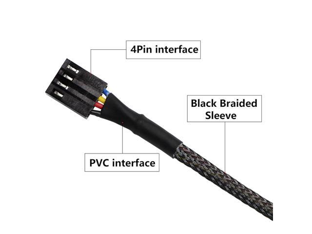 CERRXIAN 4 Pin PWM Fan Hub Splitter Power Supply Cable 1 to 5 Way PC CPU Cooling Case Fan Power Extension Cable for ATX Computer Case 4-Pin & 3-Pin...