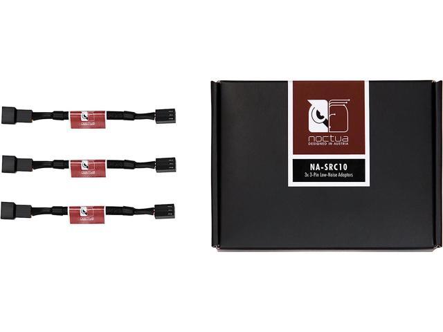 Noctua NA-SRC10, 3 Pin Low-Noise Adaptor Cables for PC Fans (Black)