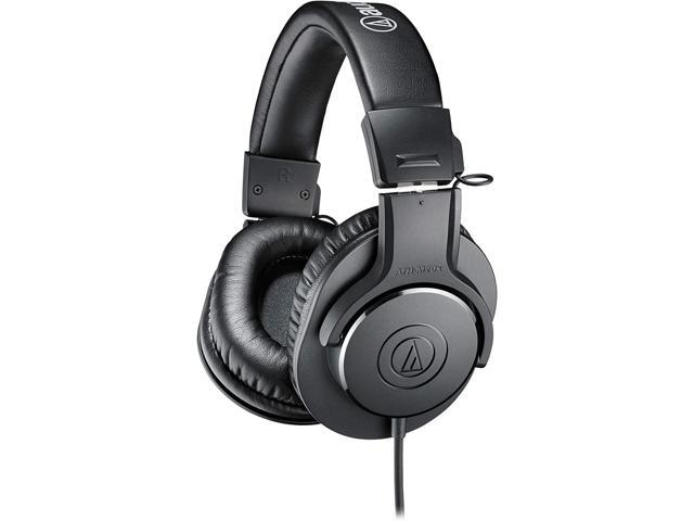 Audio-Technica ATH-M20x Professional Studio Monitor Headphones, Black (AUD ATHM20X)