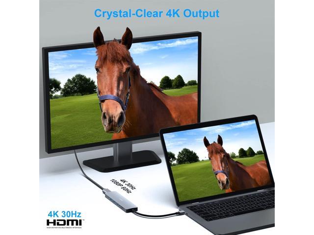 BENFEI USB C HUB 7-in-1 with HDMI(4K@60Hz,Certified), 100W Power Delivery, 3*USB 3.0, SD/TF Card Reader(160MB/s) Compatible with iPhone 15 Pro/Max,...