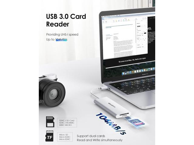 LENTION USB C Hub with 4K HDMI, 3 USB 3.0, SD/Micro SD 3.0 Card Reader, Compatible 2023-2016 MacBook Pro, New Mac Air/Surface, Chromebook, iPhone15...