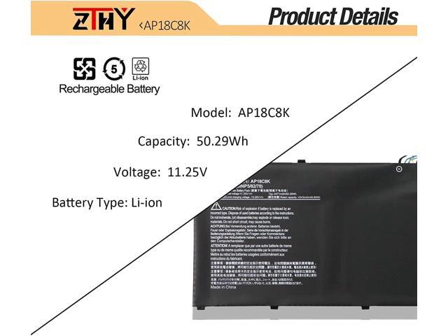 AP18C8K Battery Compatible with Acer Aspire 5 A514-52 A514-54 A514-54G 7 A715-42G Swift 3 SF314-42 SF314-57 SF314-57G SF314-58 SF314-58G SF314-59...