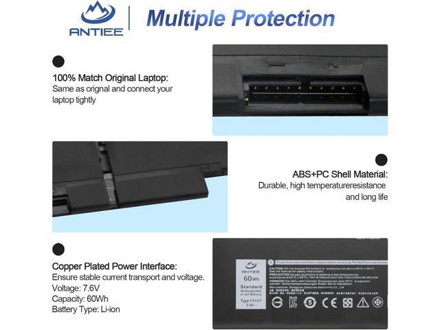 ANTIEE 60Wh F3YGT Laptop Battery for Dell Latitude 12 7000 7280 7290/13 7000 7380 7390/14 7000 7490 7480 P28S P28S001 P73G P73G002 Series 2X39G...