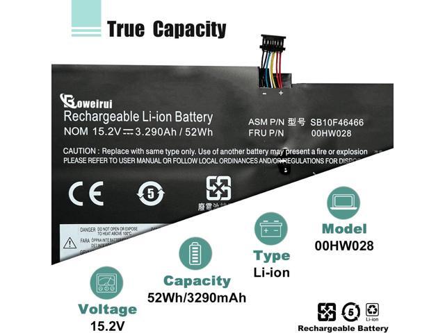 00HW028 01AV458 01AV439 SB10F46466 Battery thinkpad x1 yoga gen battery for Lenovo Thinkpad X1 Carbon 4th Gen 4 2016 ThinkPad X1 Yoga Gen1/Gen2...
