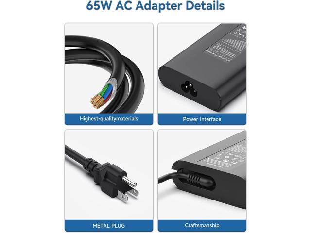 65W 45W USB C Laptop Charger Compatible with Dell Latitude 5420 5520 5320 7410 7390; Fit for XPS 12 9250 XPS 13 9350 9370; Fit for Chromebook 3100...