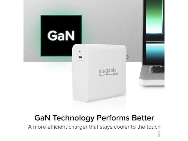 Plugable 140W USB C Charger, GaN Wall Charger for Laptop, PD 3.1 (EPR) Power Adapter, Compatible with MacBook Pro, MacBook Air iPad Pro, Surface...