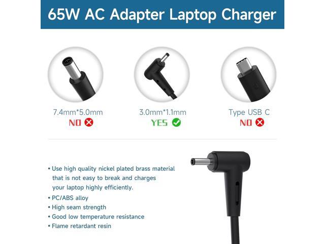 Acer 65W Laptop Charger for Acer Chromebook 11 13 14 15 R11 R13 CB3 CB5 C740 C720 C738T C731 C738T CB3-532 N15Q8 N15Q9 N16Q1 A13-045N2A A11-065N1A...