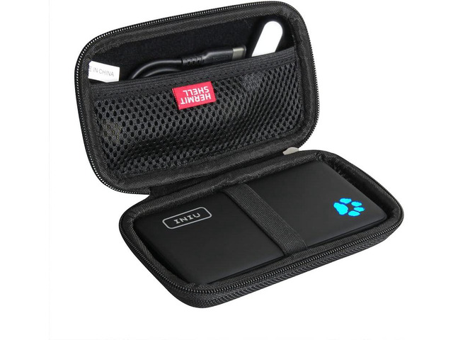 Hermitshell Hard Travel Case for INIU Portable Charger 10000mAh Power Bank [2022 Version] (Black)