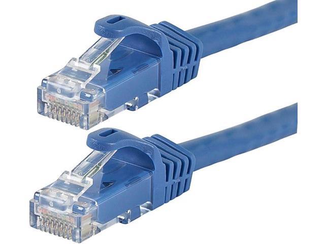 Monoprice Cat5e Ethernet Patch Cable - 30 Feet - Blue Network Internet Cord - Snagless RJ45, Stranded, 350Mhz, UTP, Pure Bare Copper Wire, 24AWG...