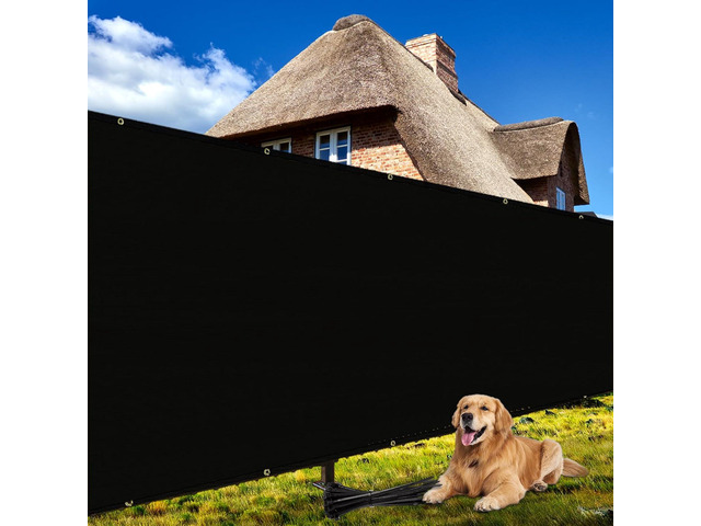 Shade & Beyond 4' X 50' Fence Privacy Screen Heavy Duty 170 GSM Fencing Mesh Shade Net Cover for Wall Garden Back Yard Outdoor Home Decoration, Black