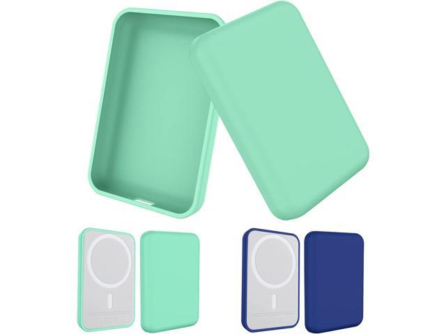 2 Pack Case Compatible with Magsafe Battery Pack Cover, Ultra-Thin TPU Shockproof Case Slim Scratch Resistant Cover Protective Bumper Shell for...