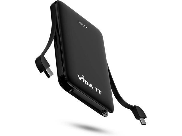 Vida IT Compact Power Bank Portable Charger for Samsung Galaxy S22 S21 S10 S7 Edge Motorola LG Google Pixel Android Cell Phone USB-C External...