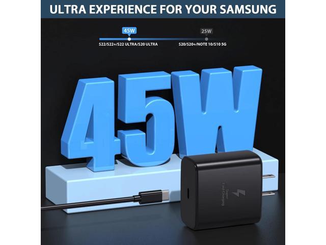 2024 New 45W Samsung Charger Type C Super Fast Charging USB C Android Charger for Samsung Galaxy S24 Ultra/S24/S24+/S23 Ultra/S23/S23+/S22...