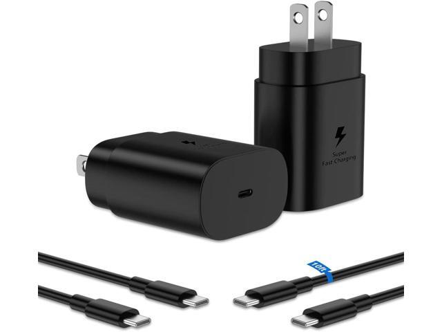 25W Fast Charge Type C Samsung Super Fast Charging 2 Pack with 10FT USB C Cable Charger for Samsung Galaxy S23 Ultra Charger S23/S23+/S22.