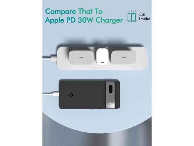 30W USB C Super Fast Charger - for Google Pixel 8/8 Pro/7/7 Pro/6,Samsung Galaxy S21/S22,Note 20,iPad Pro 12.9/11 inch,MacBook Air(6 FT Cable)
