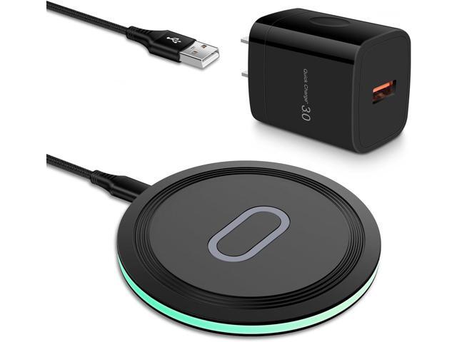 Pixel 7a 8 Pro Wireless Charger Pad, 15W Fast Wireless Charging Pad with Adapter for Google Pixel 8 7 Pro 7 6 Pro 6, iPhone 15 14 13 12 Pro...