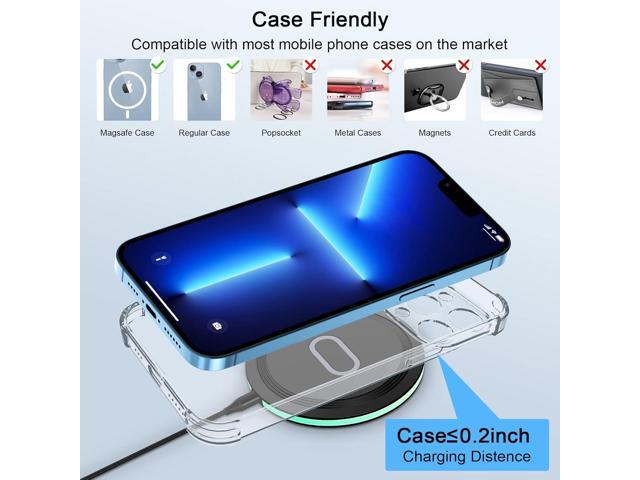 15W Wireless Google Charger Fast Charging Pad for Google Pixel 9A 9 Pro XL Fold 8 7 6 Pro 8A 7A, Samsung Galaxy S25 S24 Ultra S23 FE S22 S21 FE S20...