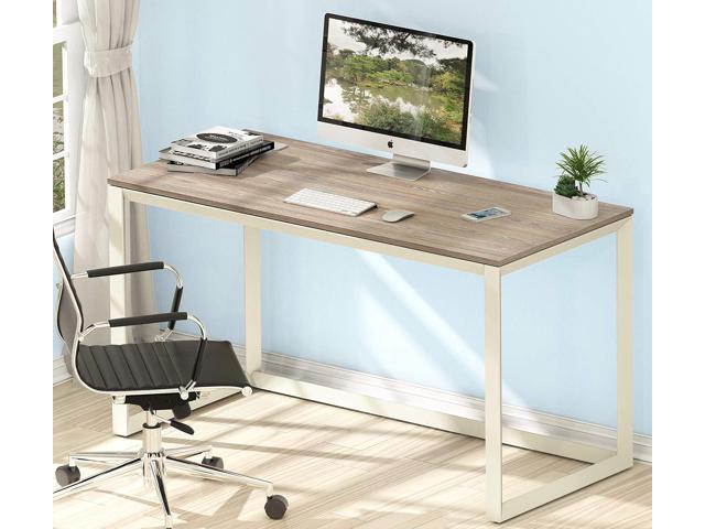 SHW 48' Triangle-Leg Home Office Computer Desk, Oak