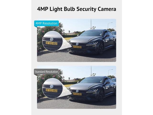 LaView 4MP Bulb Security Camera 2.4GHz,360° 2K Security Cameras Wireless Outdoor Indoor Full Color Day and Night, Motion Detection, Audible Alarm,...