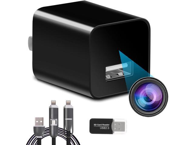 Tusionwin Hidden Camera - Spy Camera Charger - Mini Spy Camera 1080p - USB Charger Camera - Hidden Spy Camera - Hidden Nanny Cam - Hidden Spy Cam -...