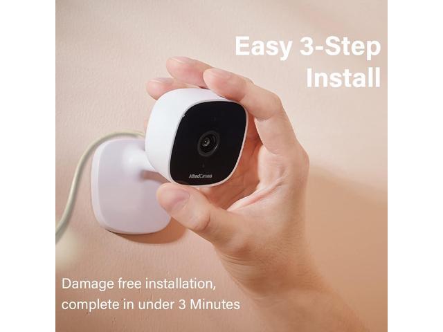 AlfredCam Indoor WiFi Security Camera, FullHD 1080P, 2.4G/WiFi, Continuous Recording, Motion Detection, Night Vision, Baby Monitor/Pet/Nanny Cam,...