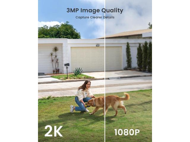 ieGeek Security Cameras Wireless Outdoor, 2K 3MP Battery Powered WiFi Security Camera with Spotlight & Siren Alarm, 2-Way Audio, Color Night...