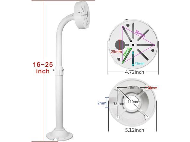 Security Camera Mount Bracket, Dome Camera Mount Universal Camera Wall Mounting Bracket/IP Camera for CCTV Security Camera, L Type (16-25 inch)