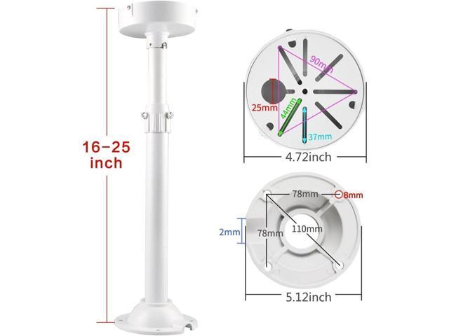 Security Camera Mount Bracket, Dome Camera Mount Universal Camera Wall Mounting Bracket /IP Camera for CCTV Security Camera, I Type (16-25 inch)