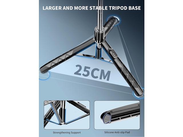 71' Phone Tripod & Selfie Stick, All in One Extendable Cell Phone Tripod with Wireless Remote, Tripod Stand for iPhone & Travel Tripod 360°...