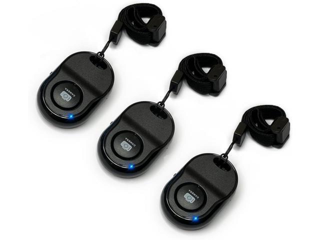 Wireless Smartphone Camera Remote Control (3 Pack) for Photos & Videos, Bluetooth Remote Shutter for iPhone/Android/iPad/Tablets with Adjustable.