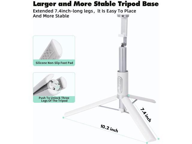 60' Aluminum Selfie Stick Tripod for iPhone and Android with Remote,Travel Tripod, Phone Tripod Stand 270 Rotation for iPhone 14/13/12/11 Pro/XS...