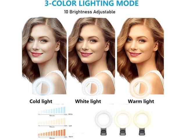 Video Conference Lighting, YooGoal 6.3' Ring Light with Stand Clip on Laptop Desktop Ring Light for Video Calls, Webcam, Remote Working, Zoom...