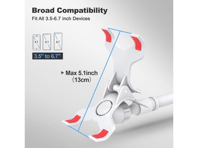 Gooseneck Cell Phone Holder, Universal 360 Flexible Phone Stand Lazy Bracket Mount Long Arms Clamp for Phone 13 Pro Xs Max XR X 8 7 6 6s Plus and...