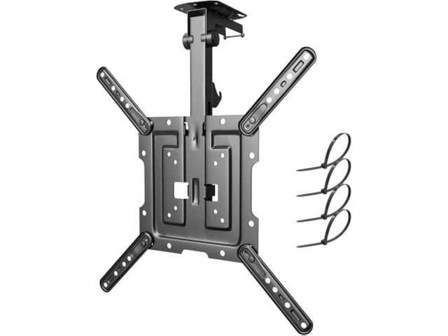 PUTORSEN Flip Down TV Mount, Manual Folding Ceiling TV Mount for Most 23'' to 55'' TVs, Height Adjustable Drop Down TV Mount for Flat & Pitched...