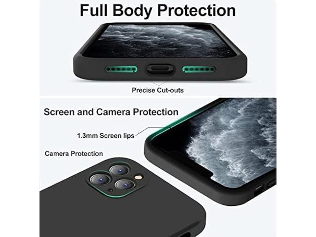 Vooii Compatible with iPhone 11 Pro Case, Upgraded Liquid Silicone with [Square Edges] [Camera Protection] [Soft Anti-Scratch Microfiber Lining]...