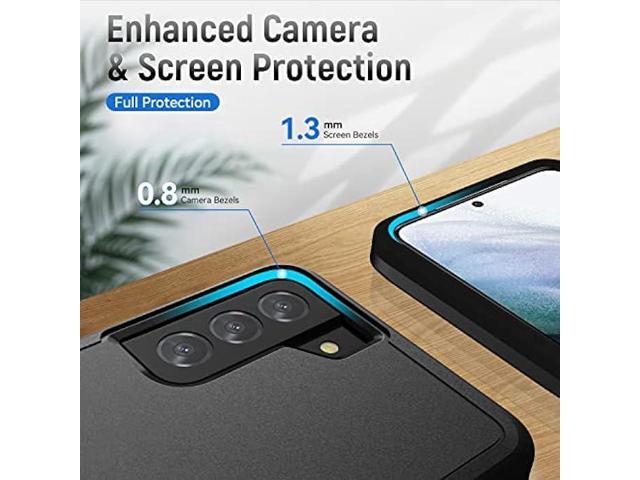 for Samsung Galaxy S21 Case, Galaxy S21 Case with HD Screen Protector [Military Grade Drop Tested] Heavy-Duty Tough Rugged Shockproof Protective...