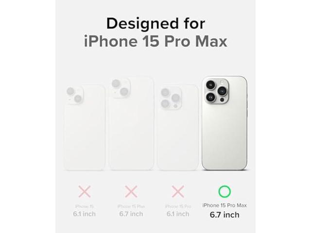 Ringke Onyx [Feels Good in The Hand] Compatible with iPhone 15 Pro Max Case, Anti-Fingerprint Technology Prevents Oily Smudges Non-Slip Enhanced...