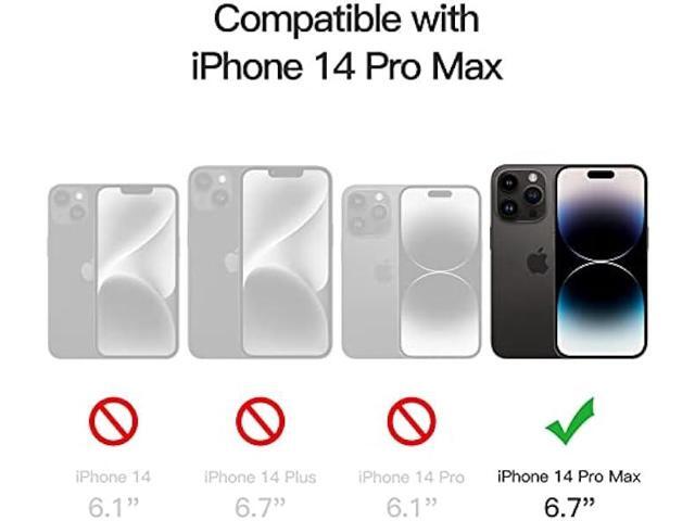 JETech Silicone Case for iPhone 14 Pro Max 6.7-Inch (NOT for iPhone 14 Pro 6.1-Inch), Silky-Soft Touch Full-Body Protective Phone Case, Shockproof...