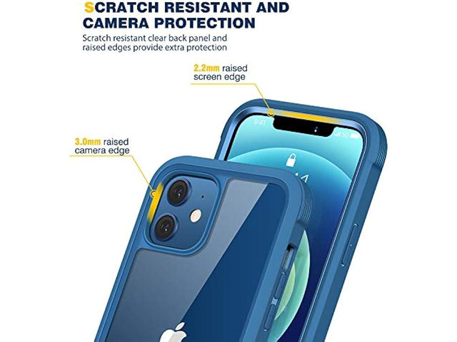 Diaclara Designed for iPhone 12 Mini Case, Full Body Rugged Case with Built-in Touch Sensitive Anti-Scratch Screen Protector, Soft TPU Bumper Case...
