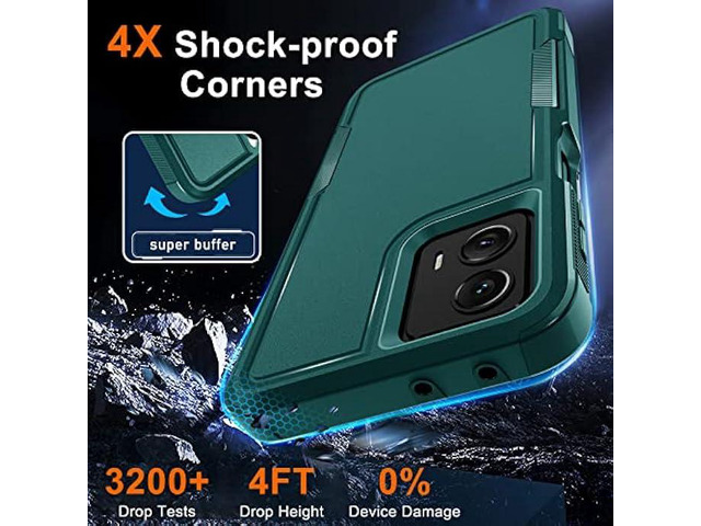 for Motorola Moto G Power 5G 2023 & Moto G 5G 2023 Case with Tempered Glass Screen Protector[1 Pack], Dual Layer Full Body Heavy Duty Rugged...