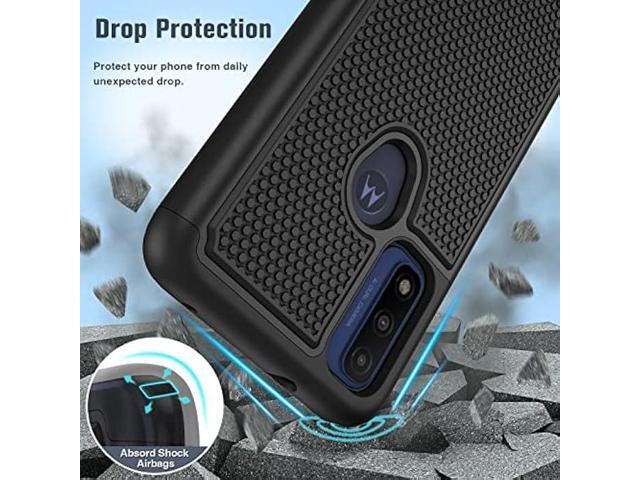 BNIUT for Motorola Moto G Pure Case: Dual Layer Protective Heavy Duty Cell Phone Cover Shockproof Rugged with Non Slip Textured Back - Military...
