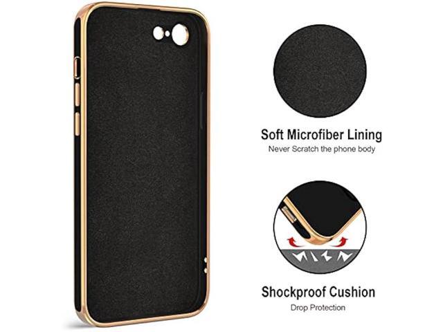 Hython Case for iPhone SE 2022, iPhone SE 2020, iPhone 7 Case, iPhone 8 Case with Ring Holder Stand Magnetic Kickstand, Plating Rose Gold Soft TPU...