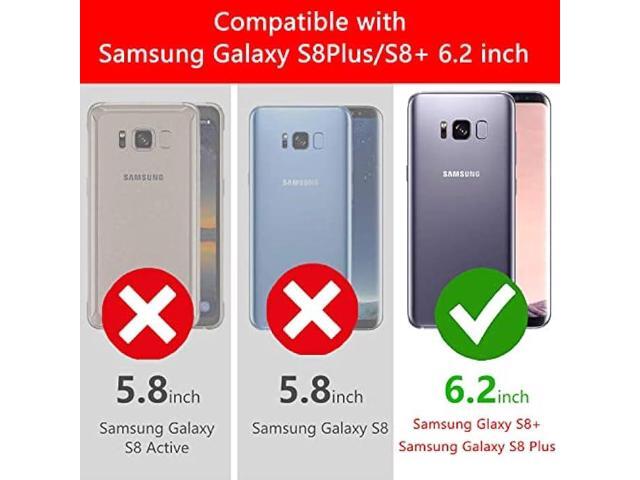 Military Grade Drop Impact for Samsung Galaxy S8 Plus Case(Galaxy S8+) 6.2 inch 360 Metal Rotating Ring Kickstand Holder Built-in Magnetic Car...