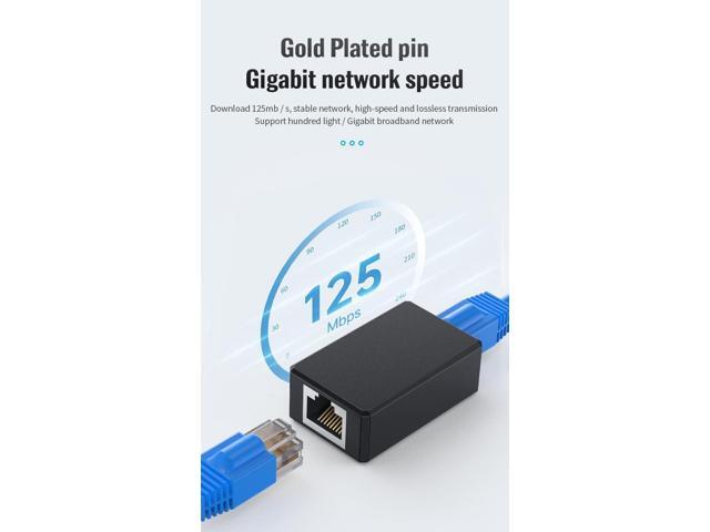 RJ45 Network Coupler, Ethernet Connectors, Ethernet Cable Extender Connector, Outdoor Arrester Protection Network Cable Extension Adapter - Female...