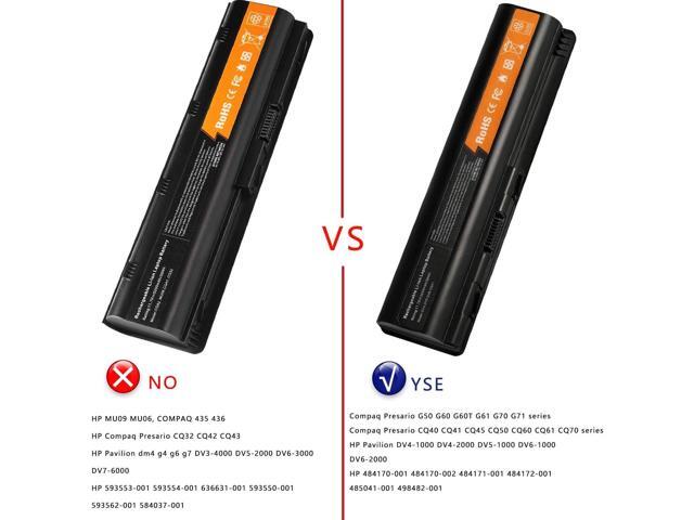 Fancy Buying 58Wh New Spare 484170-001 Laptop Battery for HP Compaq Presario CQ40 CQ45 CQ50 CQ60 EV06 KS524AA KS526AA 462889-141 462890-542...