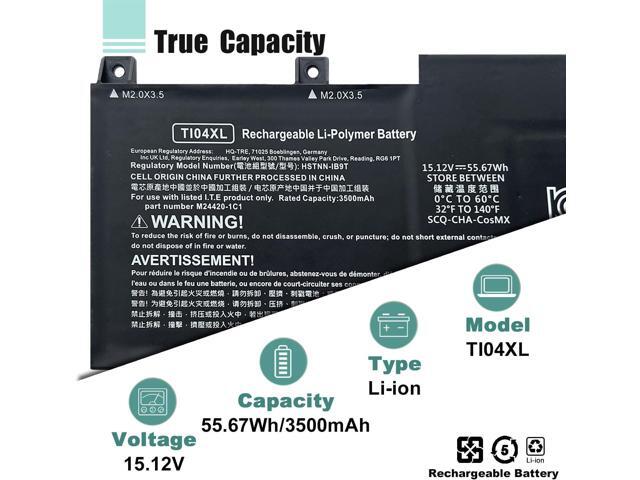 BOWEIRUI TI04XL Laptop Battery Compatible with HP Envy 17 Envy 17-ch Series Laptop TI04XL HSTNN-IB9T M24420-1D1 M24563-005 TI04055XL M24420-1C1...