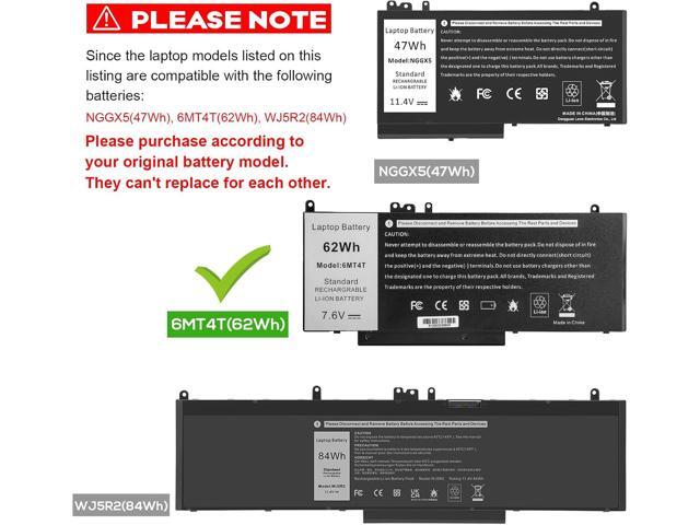 TREE. NB E5470 E5570 Battery 62WH 6MT4T Battery for Dell Latitude 14 5470 E5470 15 5570 E5570 Notebook 15.6' Part Number:7V69Y TXF9M 79VRK 07V69Y...