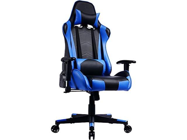 PRISP Gaming Chair with Reclining Backrest, Racing Style High Back Office Chair - Chaise Gamer