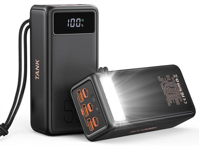 Power Bank 56000mah 100w Portable Charger Fast Charging Power Tank USB C with Emergency LED Flashlight Large Capacity External Battery Pack for...